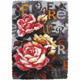 Flowers Latch Hook Rug Orchidea