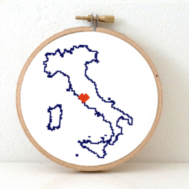 Italy Cross Stitch Pattern 