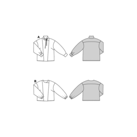 5597 Burda naaipatroon - Blouse in variatie