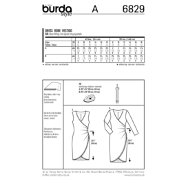 6829 Burda Patroon | Jurk in variaties