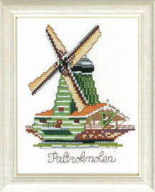 Borduurpakket Hollandse molen, de Paltrokmolen. Pako