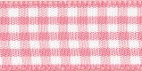 25mm/1" Pink Gingham Checkerd Ribbon p.m. / per 3.3 feet