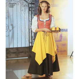 5582 DD Simplicity Sewing Pattern | Misses' Renaissance Costumes 30-36