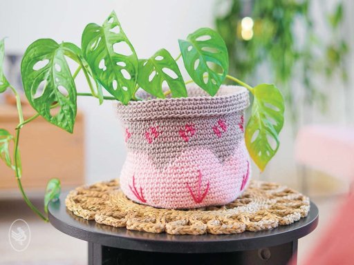 Plantenmandje - gehaakt - Durable Macramé