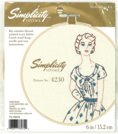 Simplicity Vintage Pattern No. 4230 Eavenwave Dimensions