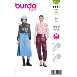 5622 Burda naaipatroon - Blouse in variatie