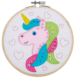 Unicorn Craft Kit with Felt Vervaco