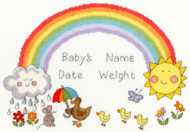 Rainbow Baby by June Armstrong Aida Bothy Threads Cross Stitch Kit