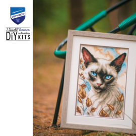 Siamese cat - aida - Vervaco telpakket