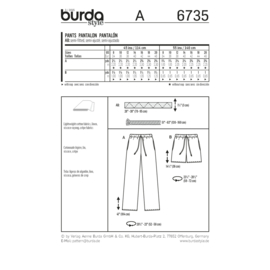 6735 Burda Naaipatroon | Broek en short