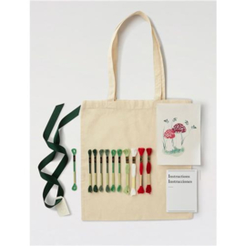 Personalised Mushroom Tote Bag | Borduurpakket gift of Stitch | DMC