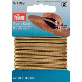 971069 Goud | hoeden elastiek/ koord elastiek 1.5mm | Prym