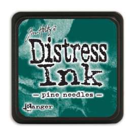 Pine needles | Distress Mini ink pad | Ranger Ink