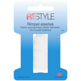 White 30 meters Elastic Sewing Thread ReStyle