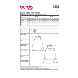 9238 Burda Naaipatroon | Jurk in variatie