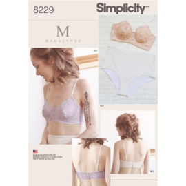 8229 A Simplicity Naaipatroon | Misses' Underwire Bras and Panties