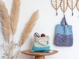 Faded Bag Crochet Durable Cosy Fine Faded