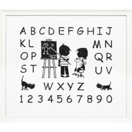 Letterlap Jip & Janneke ABC | Aida telpakket | Pako