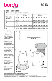 6013 Burda Naaipatroon | Shirt in variaties