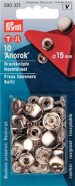 15mm Anorak Snap Fasteners Refill Set Prym