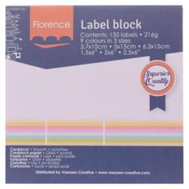 pastel Label block | Florence | Vaessen Creative