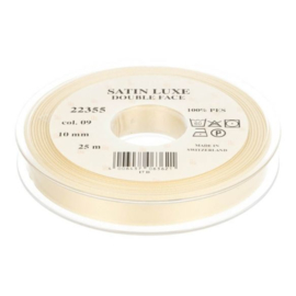 09 10mm/0.4" Lint Satin Luxe Double face p.m. / per 3.3 feet