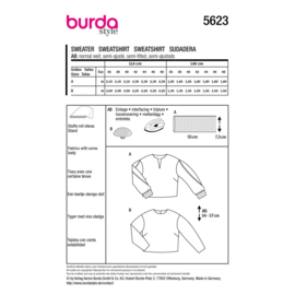 5623 Burda naaipatroon - Trui in variatie