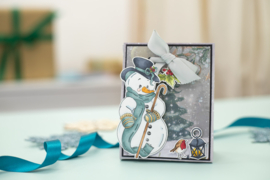 Christmas in your heart | Vintage Snowman | Clear acrylic stamp | Crafter's Companion