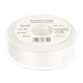 401 25mm/1" Lint Satin Luxe Double face p.m. / 3.3 feet