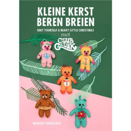 Kleine kerst beren breien | Club Geluk | Marieke Voorsluijs