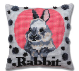 Rabbit | voorbedrukt kruissteekkussen | Collection D'art