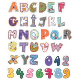 Letters & Numbers Applique Patches