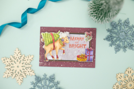 Merry and Bright | Vintage Snowman | Clear acrylic stamp | Crafter's Companion