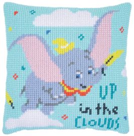 Dumbo Up In The Clouds Canvas Cushion Vervaco