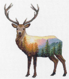 Deer Scene Aida telpakket - Dimensions