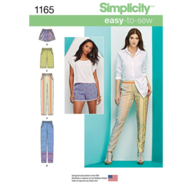 1165 R5 Simplicity Naaipatroon | Broek met Variatie maat 40-48