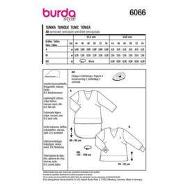 6066 Burda Patroon | Tuniek in variaties