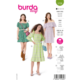 5728 Burda Naaipatroon | Jurk in variatie