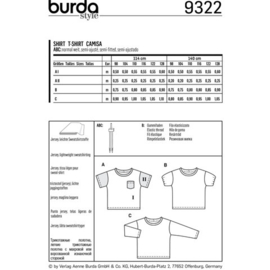 9322 Burda Naaipatroon | Shirt in variatie