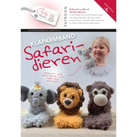 Patroonblad Klaparmband Safari dieren