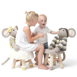 Peuterstoelen haken 1 - Het koningspaar & beesies - Anja Tonen