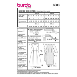 6083 Burda Naaipatroon | Jurk in variatie