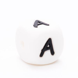 A 12mm Silicone Letter Bead