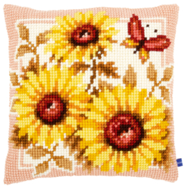 Sunflowers Canvas Cushion Vervaco