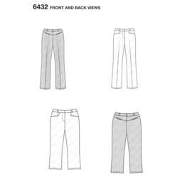 6432 Burda Naaipatroon | Broek in variaties