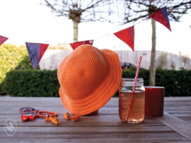 Orange Bucket Hat Crochet Durable Cosy