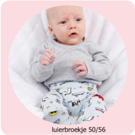 Luierbroekje met voetjes maat 50/56 Annie do it yourself naaipatroon