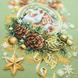 Light Christmas Aida Magic Needle Embroidery Kit