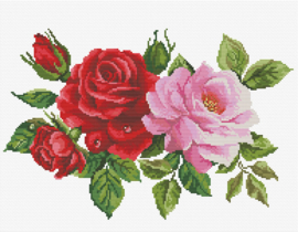 Rose bouquet | Voorbedrukt borduurpakket | Needle Art