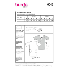 6046 Burda Naaipatroon  | Jurk in variaties